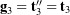 {\bf g}_3 = {\bf t}_3'' = {\bf t}_3