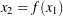  x_2 = f(x_1)